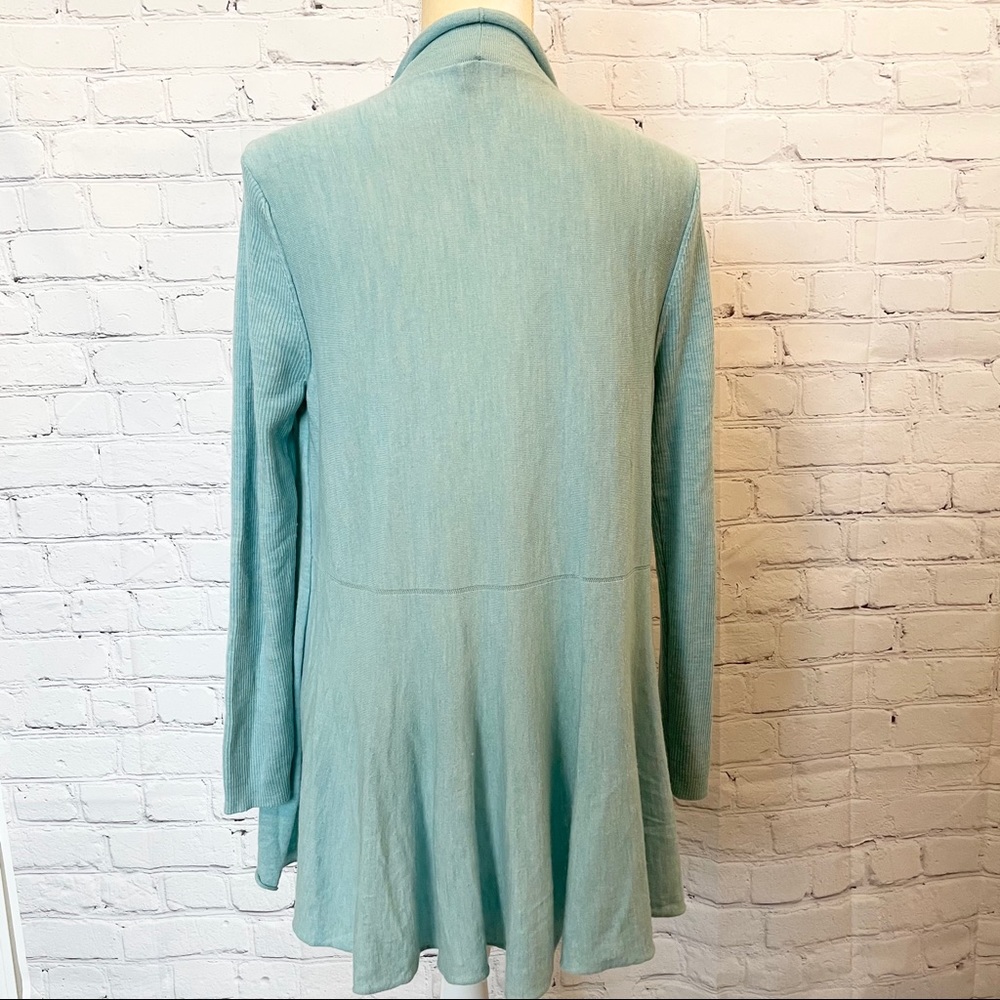 Eileen Fisher 100% Merino Wool open front cardigan - Picture 5 of 9
